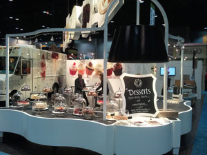 Commercial Advertising Booth: Sweet Street Desserts Display